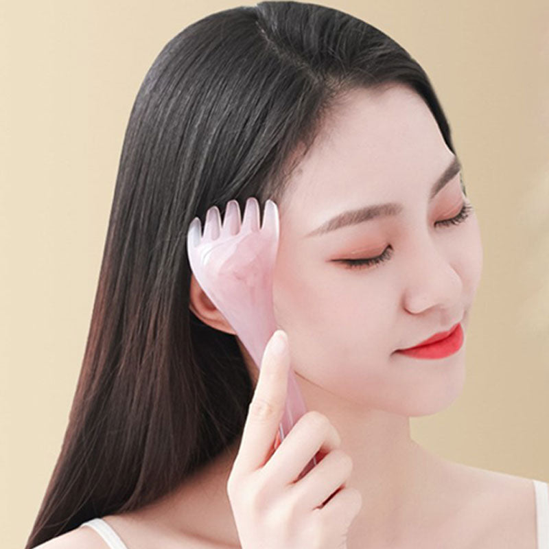Beeswax Five-Claw Comb Head Massager for Scalp Therapy
