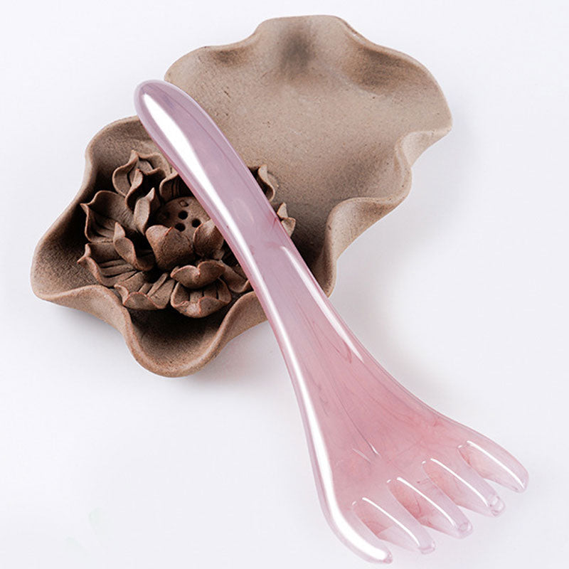 Beeswax Five-Claw Comb Head Massager for Scalp Therapy